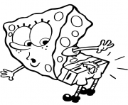 Printable spongebob cartoon coloring pages