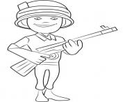 Printable Boom Beach Rifleman coloring pages