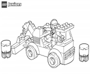 Printable lego racetrack tow truck coloring pages