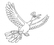 Printable Ho Oh generation 2 coloring pages