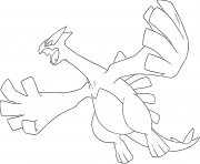 Printable Lugia generation 2 coloring pages