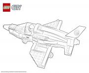 Printable Lego City Rescue Training Jet Transporter coloring pages