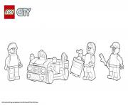 Printable Lego City Training Jet Transporter coloring pages