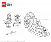 Printable Lego City Swamp Police Starter Set coloring pages