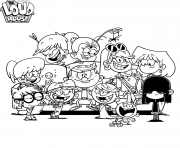 Printable The Loud House coloring pages