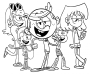 Printable Loud House coloring pages