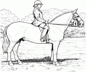 Printable Equestrian coloring pages