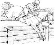 Printable Grand Prix Horse coloring pages