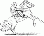 Printable Horse Rearing coloring pages