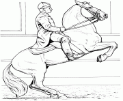 Printable Rearing Horse coloring pages