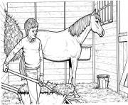 Printable Shoveling Stalls coloring pages