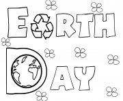 Printable earth day activities coloring pages