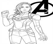 Printable captain marvel by jamiefayx coloring pages
