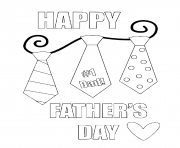Printable happy fathers day coloring pages