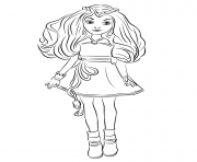 Printable evie from descendants wicked world coloring pages
