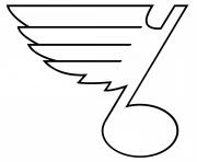Printable st louis blues NHL Logo coloring pages