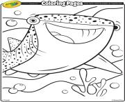 Printable Crayola finding Dory Destiny coloring pages