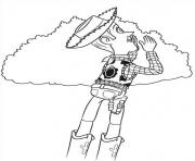Printable woody sheriff is yelling coloring pages