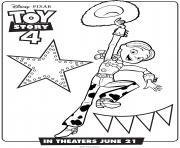Printable Toy Story 4 Jessie coloring pages