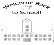 Printable welcome back to school kids coloring pages