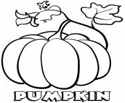 Printable vegetable pumpkin coloring pages