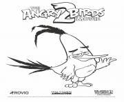 Printable Angry Birds 2 Yellow Bird Chuck coloring pages