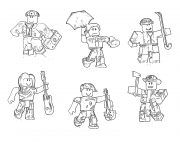 Printable roblox characters coloring pages