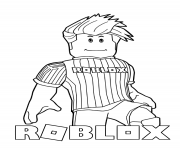 Printable roblox loves soccer coloring pages