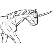 Printable realistic real unicorn coloring pages
