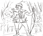 Printable robin hood in sherwood forest united kingdom coloring pages