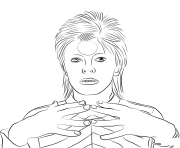 Printable david bowie united kingdom coloring pages