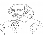Printable william shakespeare united kingdom coloring pages