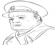 Printable winston churchill united kingdom coloring pages