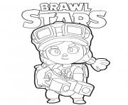 Printable Jessie Brawl Stars coloring pages