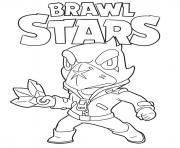 Printable Crow Brawl Stars Game coloring pages