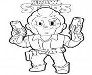 Printable Colt Ready Brawl Stars coloring pages