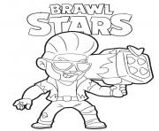 Printable Hot Rod Brock Brawl Stars coloring pages