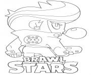 Printable Brawl Stars BibiBack coloring pages