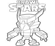 Printable Mecha Crow Brawl Stars Game coloring pages