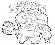 Printable Pirate Gene Brawl Stars coloring pages