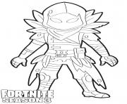 Printable Raven Fortnite Season 3 coloring pages