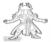 Printable Ice King skin from Fortnite Season 7 coloring pages