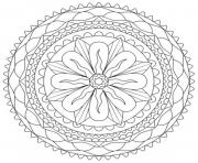 Printable abstract flower for teens coloring pages