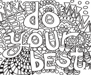Printable do your best coloring pages