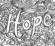 Printable hope coloring pages