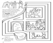Printable Help Nephi get the brass plates coloring pages