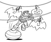 Printable buzz lightyear halloween coloring pages