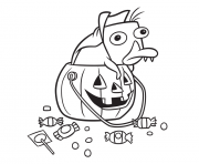 Printable perry halloween coloring pages