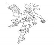 Printable overwatch Lucio Sonic Amplifier coloring pages