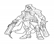 Printable overwatch Reaper coloring pages